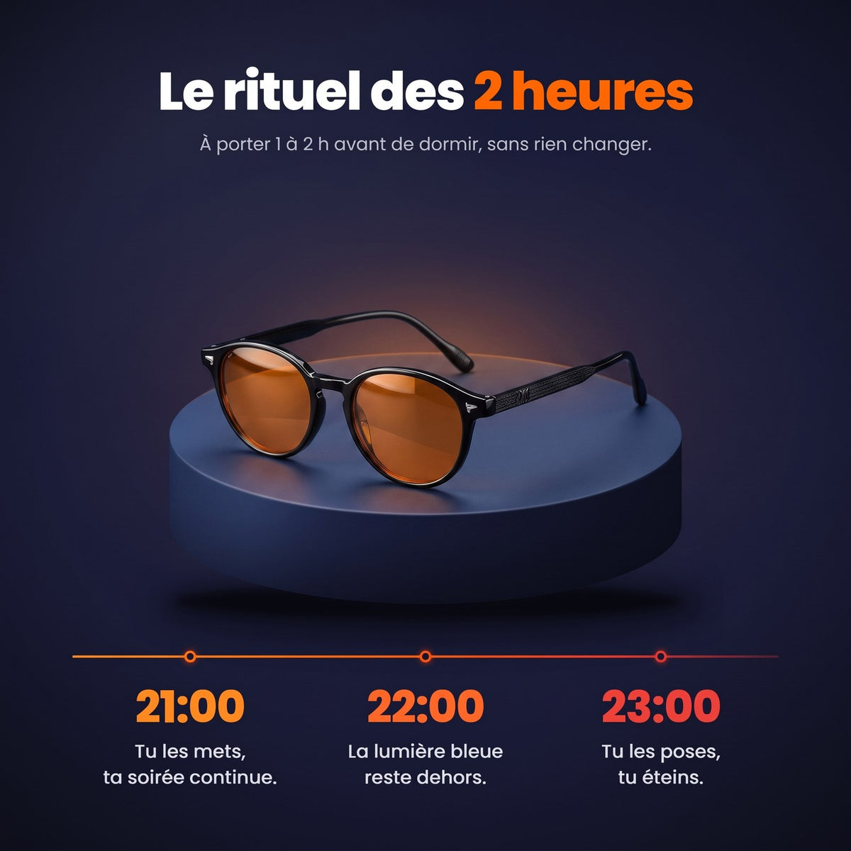 Le rituel des 2 heures : à porter de 21 h à 23 h